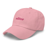 Editor Dad Hat - @emmakmillerrrr EXCLUSIVE