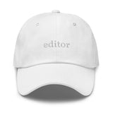 Editor Dad Hat - @emmakmillerrrr EXCLUSIVE