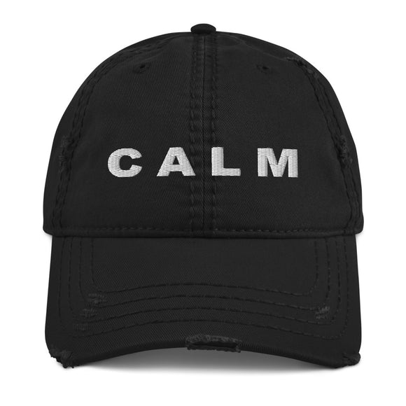 CALM Distressed Dad Hat