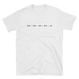 DS CB JM ZH JA Short-Sleeve Unisex T-Shirt