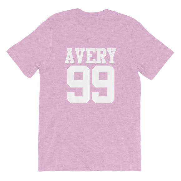 Lavender Avery 99 Short-Sleeve Unisex T-Shirt