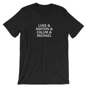 Luke & Ashton & Calum & Michael Short-Sleeve Unisex T-Shirt