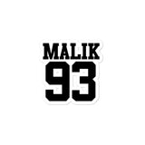 Malik 93 Bubble-free stickers