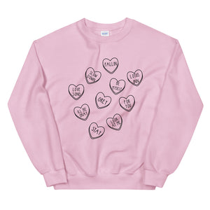 The Good Times and the Bad Ones Valentine's Day Unisex Sweatshirt