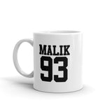 Malik 93 White glossy mug