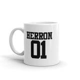 Herron 01 White glossy mug