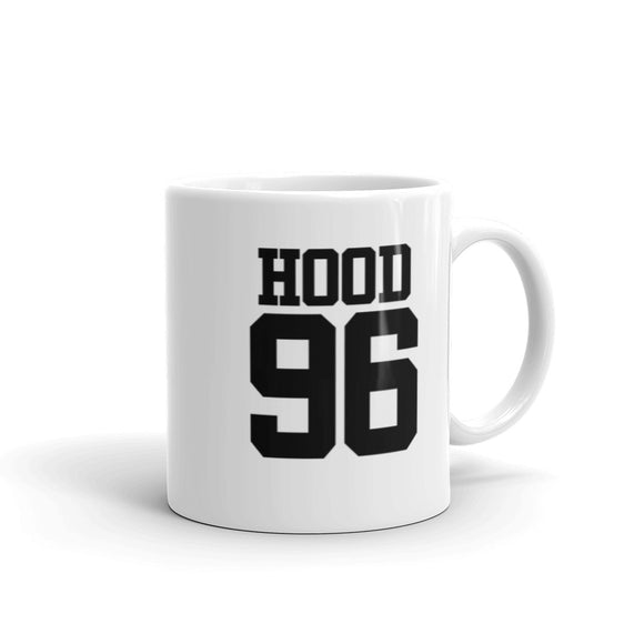 Hood 96 White glossy mug